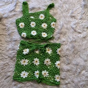 Floral crochet set